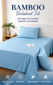 Premium Bamboo Bedsheet Set – Arctic Breeze