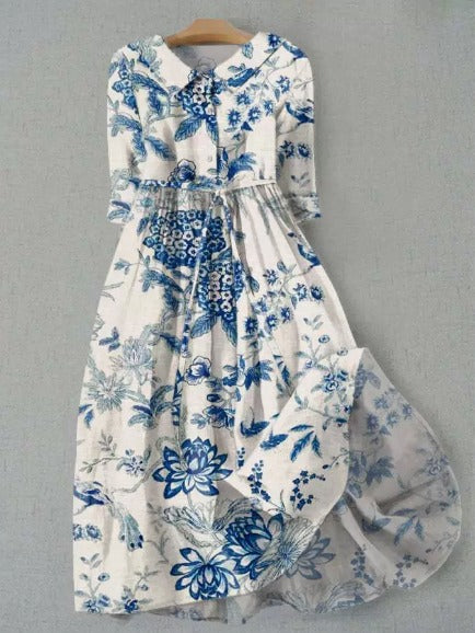 Artistic Floral Maxi Dress Collection