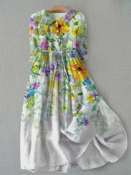 Botanical Elegance Maxi Dress Collection